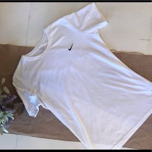 Nike White Dri Fit Tee